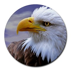 Bald Eagle 8  Mouse Pad (round) by Siebenhuehner