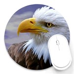 Bald Eagle 8  Mouse Pad (Round) Front