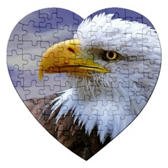 Bald Eagle Jigsaw Puzzle (heart) by Siebenhuehner