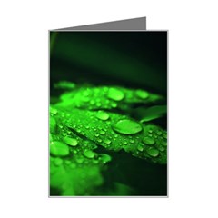 Waterdrops Mini Greeting Card by Siebenhuehner