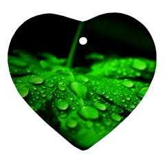 Waterdrops Heart Ornament (two Sides) by Siebenhuehner