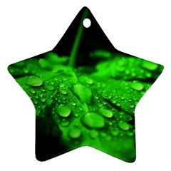 Waterdrops Star Ornament (two Sides) by Siebenhuehner