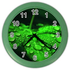 Waterdrops Wall Clock (color)