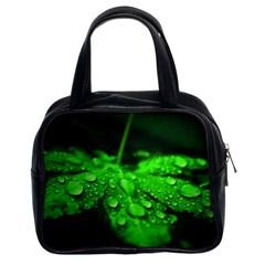 Waterdrops Classic Handbag (two Sides)