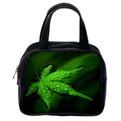 Leaf With Drops Classic Handbag (one Side)