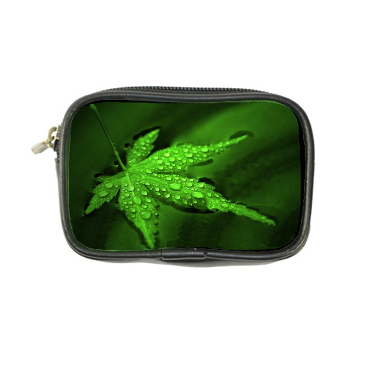 Leaf With Drops Coin Purse