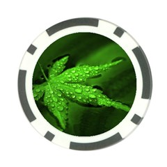 Leaf With Drops Poker Chip 10 Pack by Siebenhuehner