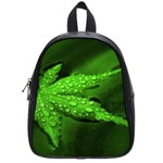 Leaf With Drops School Bag (Small) Front