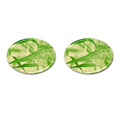 Bamboo Cufflinks (oval) by Siebenhuehner