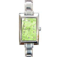 Bamboo Rectangular Italian Charm Watch by Siebenhuehner