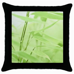 Bamboo Black Throw Pillow Case