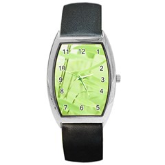 Bamboo Tonneau Leather Watch