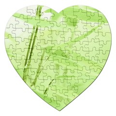 Bamboo Jigsaw Puzzle (heart)