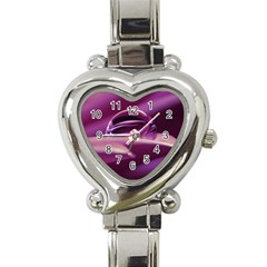 Waterdrop Heart Italian Charm Watch  by Siebenhuehner