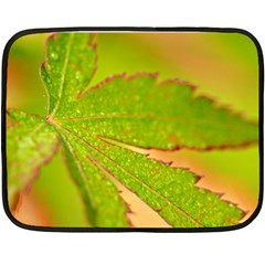 Leaf Mini Fleece Blanket (two Sided)