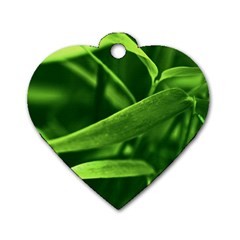 Bamboo Dog Tag Heart (one Sided)  by Siebenhuehner