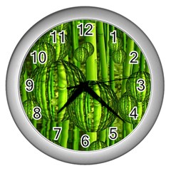 Magic Balls Wall Clock (silver) by Siebenhuehner