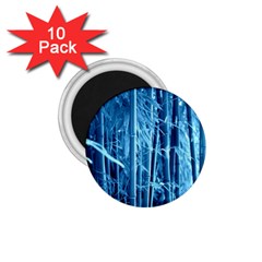 Blue Bamboo 1 75  Button Magnet (10 Pack) by Siebenhuehner