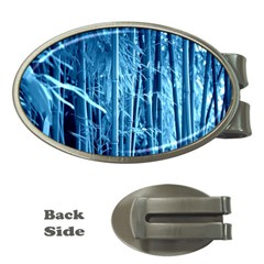 Blue Bamboo Money Clip (oval) by Siebenhuehner