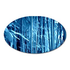 Blue Bamboo Magnet (oval) by Siebenhuehner