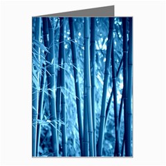 Blue Bamboo Greeting Card by Siebenhuehner