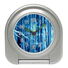 Blue Bamboo Desk Alarm Clock