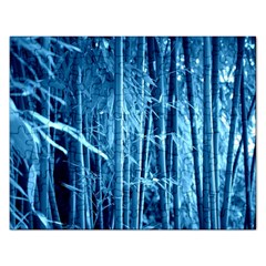 Blue Bamboo Jigsaw Puzzle (rectangle)