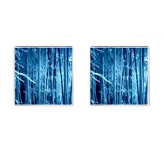 Blue Bamboo Cufflinks (square) by Siebenhuehner