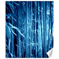 Blue Bamboo Canvas 8  X 10  (unframed) by Siebenhuehner