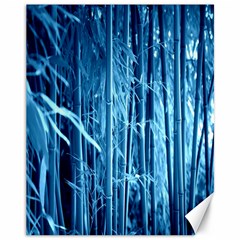 Blue Bamboo Canvas 11  X 14  (unframed) by Siebenhuehner