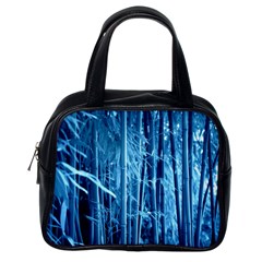 Blue Bamboo Classic Handbag (one Side)