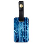 Blue Bamboo Luggage Tag (One Side) Front