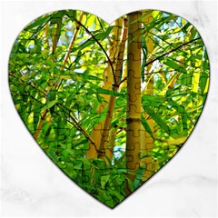 Bamboo Jigsaw Puzzle (heart)