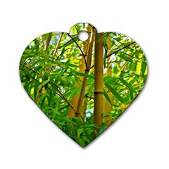 Bamboo Dog Tag Heart (one Sided)  by Siebenhuehner