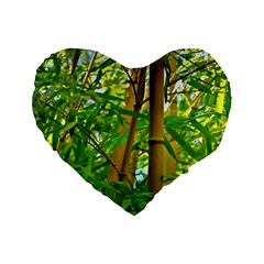 Bamboo 16  Premium Heart Shape Cushion  by Siebenhuehner