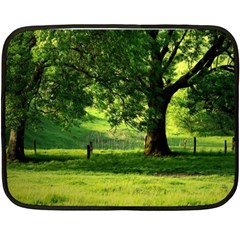 Trees Mini Fleece Blanket (two Sided) by Siebenhuehner