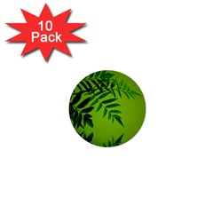 Leaf 1  Mini Button (10 Pack)