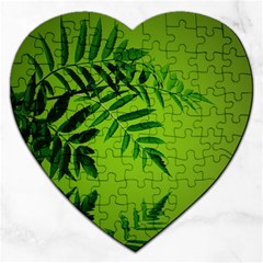 Leaf Jigsaw Puzzle (heart) by Siebenhuehner