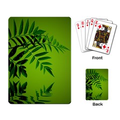 Leaf Playing Cards Single Design by Siebenhuehner