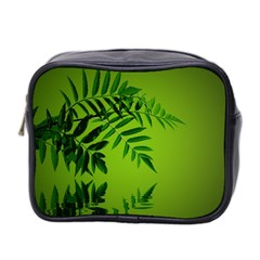 Leaf Mini Travel Toiletry Bag (two Sides) by Siebenhuehner