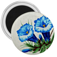 Enzian 3  Button Magnet by Siebenhuehner