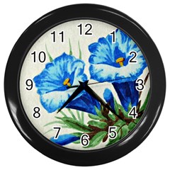 Enzian Wall Clock (black) by Siebenhuehner