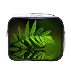 Leaf Mini Travel Toiletry Bag (one Side) by Siebenhuehner