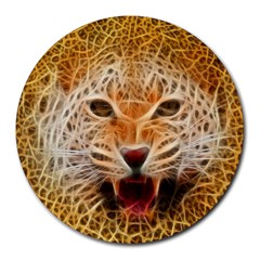 Jaguar Electricfied 8  Mouse Pad (round)