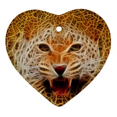 Jaguar Electricfied Heart Ornament (two Sides)