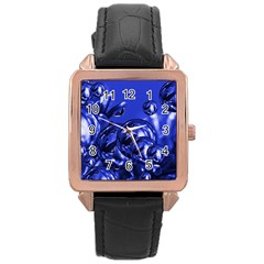 Magic Balls Rose Gold Leather Watch 