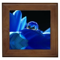 Waterdrop Framed Ceramic Tile by Siebenhuehner