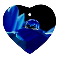 Waterdrop Heart Ornament (two Sides) by Siebenhuehner