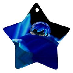 Waterdrop Star Ornament (two Sides) by Siebenhuehner