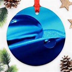 Waterdrops Round Ornament by Siebenhuehner